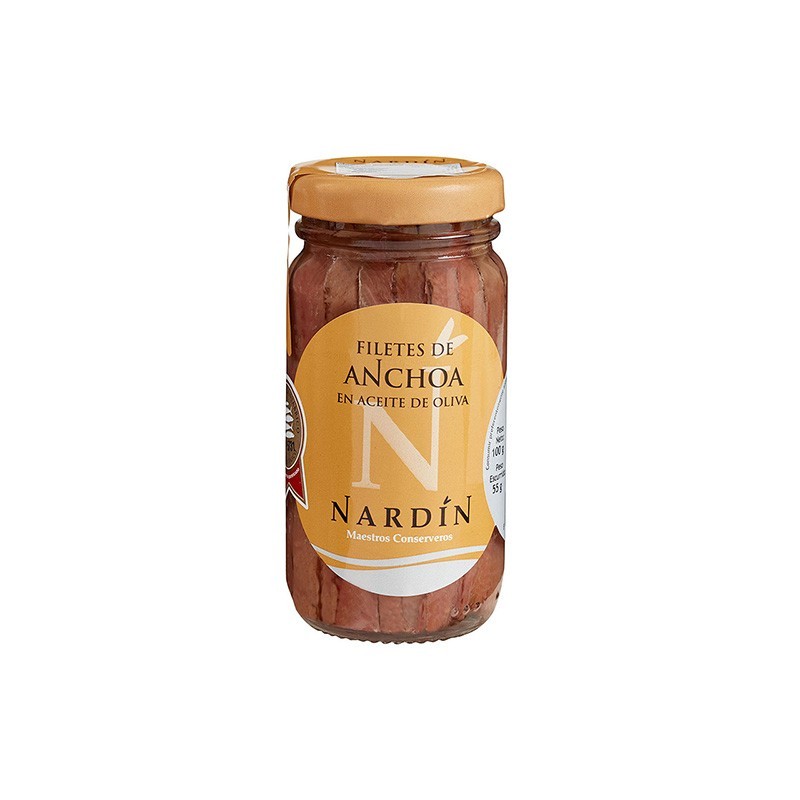 Cantabrian anchovies in olive oil, 100g jar
