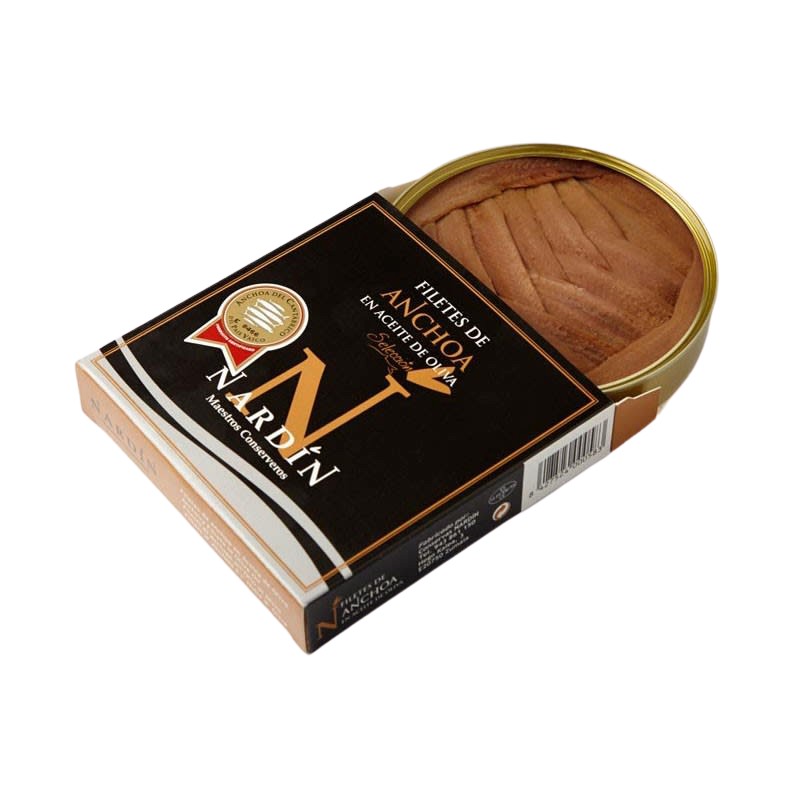 Cantabrian anchovies in olive oil, 250g can