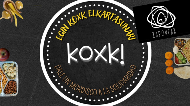 Nardín con la iniciativa Koxk de Zaporeak