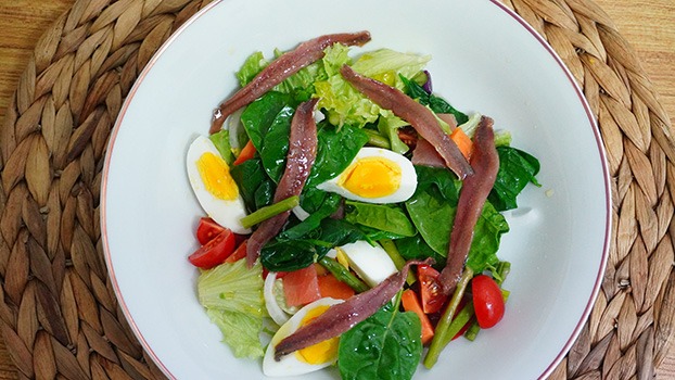 Ensalada Niçoise con anchoas del cantábrico