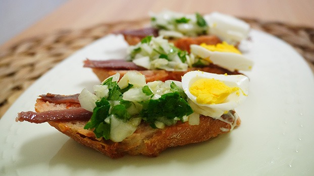 Bocadito de anchoa del Cantábrico